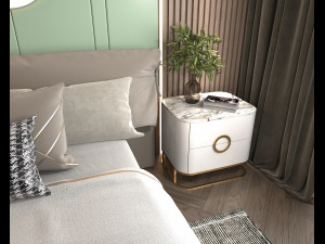 Modern Bedroom Interior Scene 23 Modello 3D