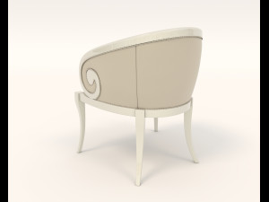 European Style Dining Table and Chairs 16 3D Model