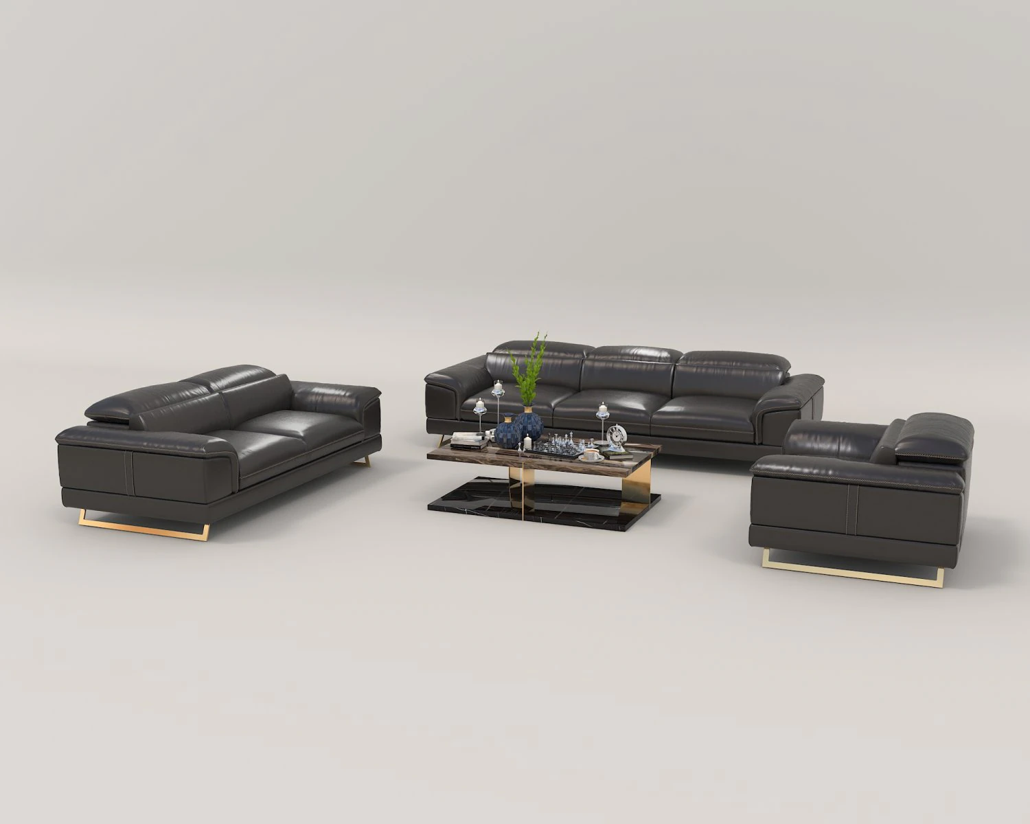 Modern Sofa and Coffee Table 4 3D Model .c4d .max .obj .3ds .fbx .stl .blend 