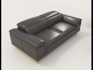 Modern Sofa and Coffee Table 4 3D मॉडल
