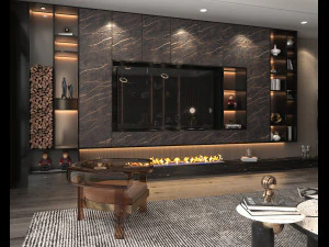 Modern Living Room Scene 3 3D Model
