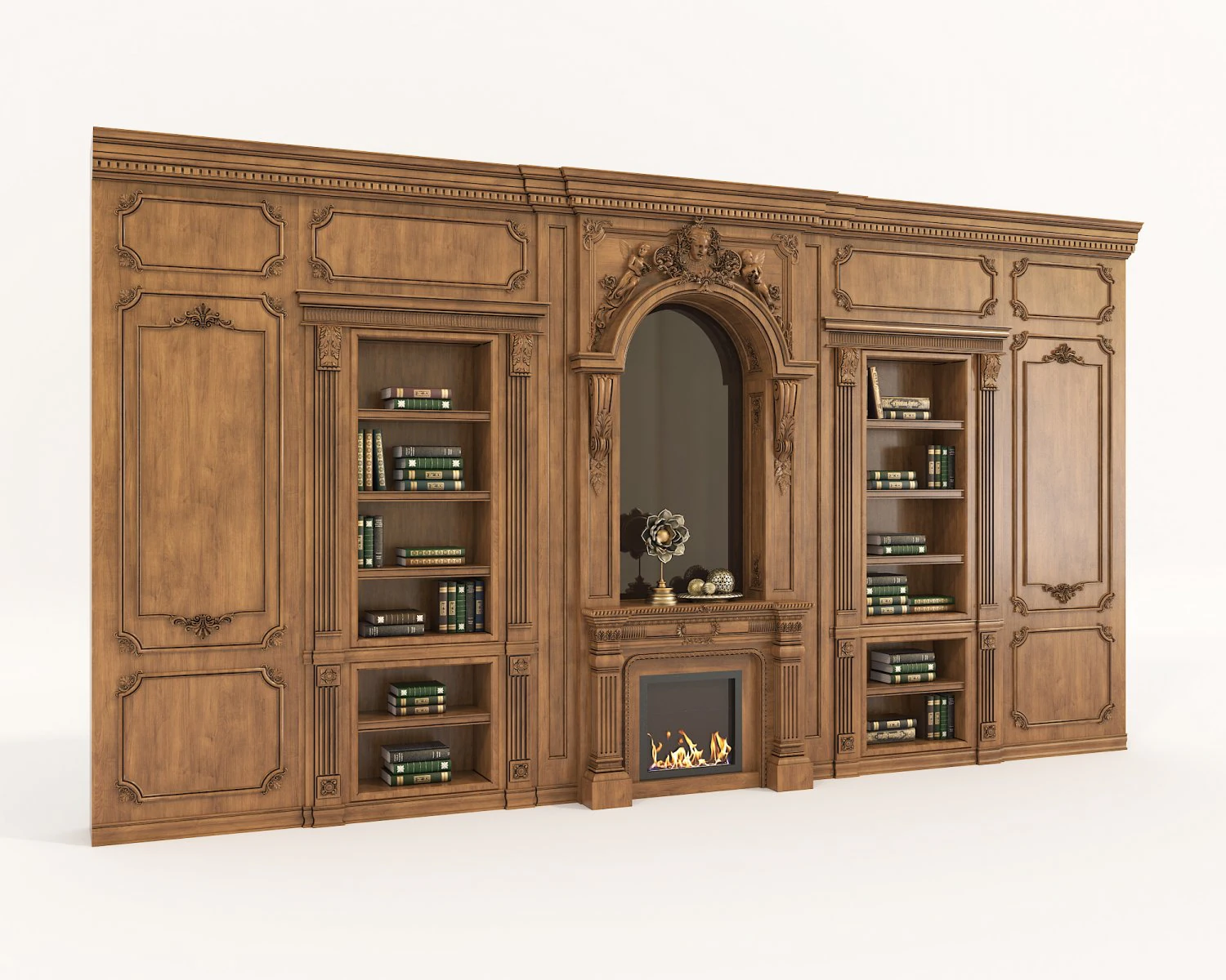 Classic Interior Wall Decoration 11 3D Model .c4d .max .obj .3ds .fbx .stl .blend