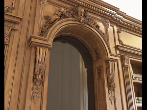 Classic Interior Wall Decoration 11 3D Model