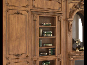 Classic Interior Wall Decoration 11 3D Model