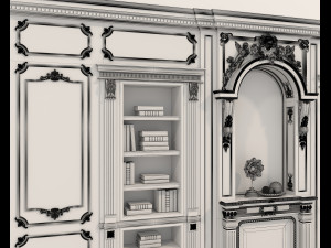 Classic Interior Wall Decoration 11 Modèle 3D