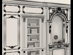 Classic Interior Wall Decoration 11 3D Model