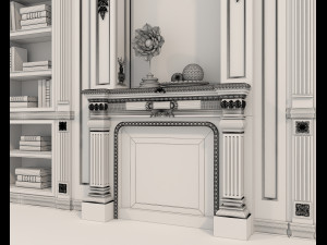 Classic Interior Wall Decoration 11 Modèle 3D