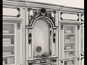 Classic Interior Wall Decoration 11 3D Model