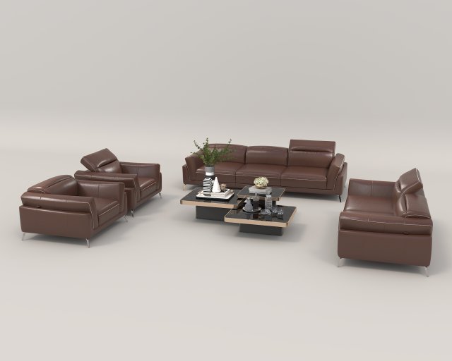 Modern Sofa and Coffee Table 5 Modelo 3D .c4d .max .obj .3ds .fbx .stl .blend 