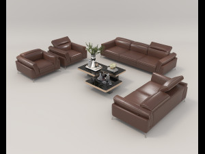 Modern Sofa and Coffee Table 5 Modelo 3D