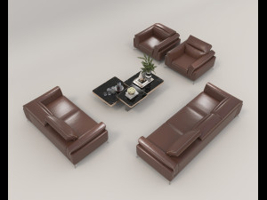 Modern Sofa and Coffee Table 5 Modelo 3D