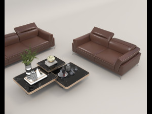Modern Sofa and Coffee Table 5 Modelo 3D