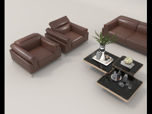 Modern Sofa and Coffee Table 5 Modelo 3D