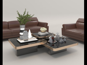 Modern Sofa and Coffee Table 5 Modelo 3D