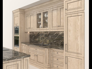 European Style Kitchen 7 Model 3D