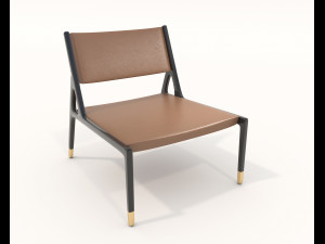 Modern Coffee Table and Armchair 5 Model 3D