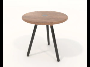 Modern Coffee Table and Armchair 5 3D Model