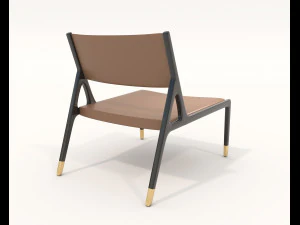 Modern Coffee Table and Armchair 5 3D Model