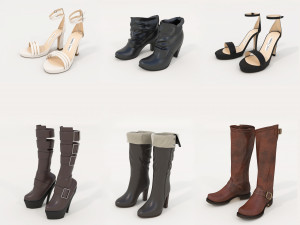 Women Shoes Collection 11 3D Model
