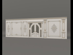 Classic Interior Wall Decoration 13 3D Model