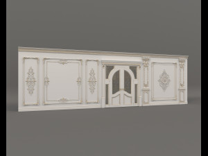 Classic Interior Wall Decoration 13 Model 3D