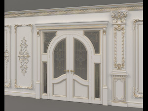 Classic Interior Wall Decoration 13 Model 3D