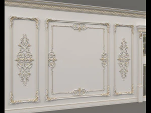 Classic Interior Wall Decoration 13 3D Model