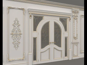 Classic Interior Wall Decoration 13 3D Model