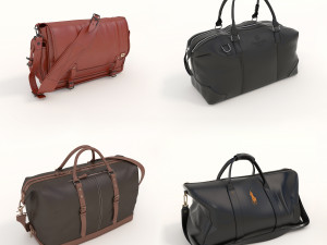 Fashion Handbags Collection 3D Model