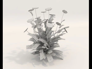 Realistyczny zestaw krzew&oacute;w 4 Model 3D