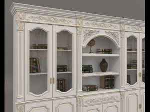 Display Cabinet Classic Style and Decoration 7 3D 모델