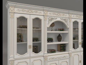 Display Cabinet Classic Style and Decoration 7 3D Model