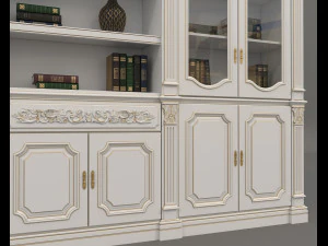 Display Cabinet Classic Style and Decoration 7 3D Model