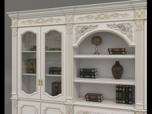Display Cabinet Classic Style and Decoration 7 3D 모델