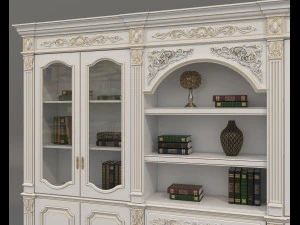 Display Cabinet Classic Style and Decoration 7 3D Model