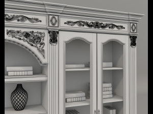 Display Cabinet Classic Style and Decoration 7 3D 모델