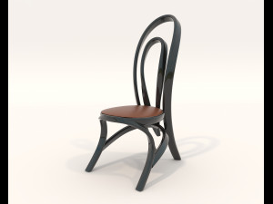 Contemporary Style Table and Chairs 14 3D Модель