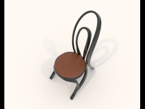 Contemporary Style Table and Chairs 14 3D Модель