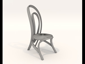 Contemporary Style Table and Chairs 14 3D Модель