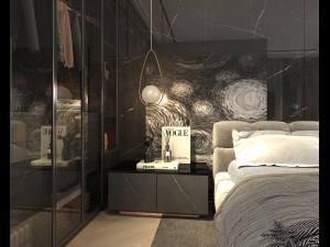 Modern Bedroom Interior Scene 27 Model 3D
