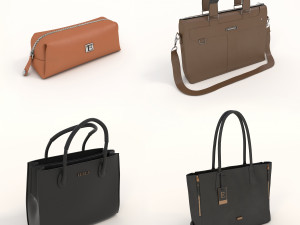 Fashion Handbags Collection 2 3D Model