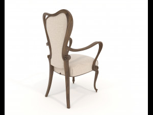 European Style Dining Table and Chairs 17 3D Model