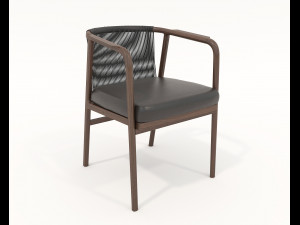 Dining Table and Chairs 4 Modello 3D