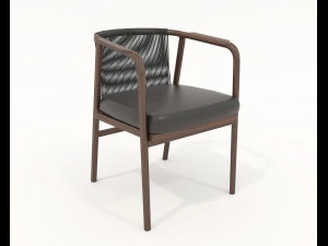 Dining Table and Chairs 4 3D Model
