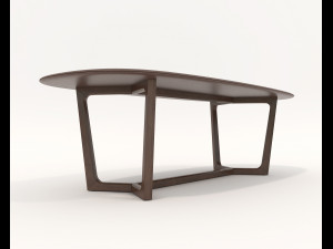 Dining Table and Chairs 4 Modello 3D