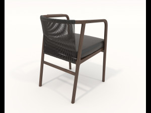 Dining Table and Chairs 4 Modello 3D