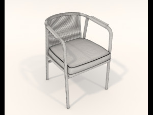 Dining Table and Chairs 4 Modello 3D