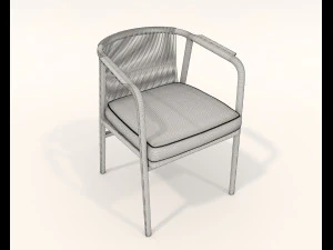 Dining Table and Chairs 4 3D Model