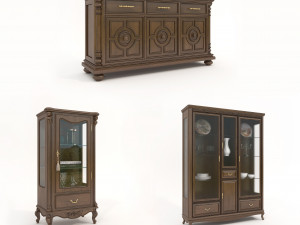 European Style Cabinets Collection 3 3D Model