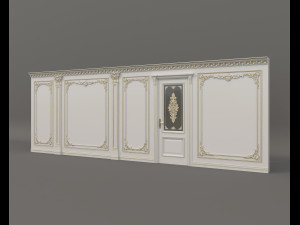 Classic Interior Wall Decoration 14 Model 3D